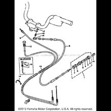 CONTROL CABLE pour Yamaha 1987 WaveRunner WJ500H - 1987