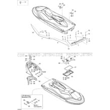 09- Body 1 pour Seadoo 2004 GTX 4-TEC, LTD Supercharged, 2004