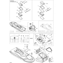09- Body 3 pour Sea-Doo 2004 GTX 4-TEC, LTD Supercharged, 2004
