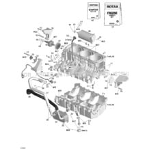 01- Engine Block pour Seadoo 2004 GTX 4-TEC, 2004