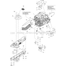 01- Engine Support pour Seadoo 2004 GTX 4-TEC, 2004