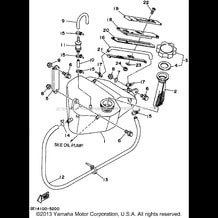 OIL TANK FOR OIL INJECTION pour Yamaha 1995 WaveRunner WAVE RUNNER III GP - WRA700T - 1995