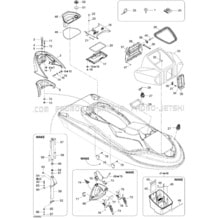 09- Body (Font View) pour Sea-Doo 2004 GTX 4-TEC, 2004