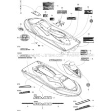 09- Decals pour Seadoo 2004 GTX 4-TEC, 2004