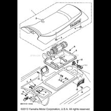 SEAT UNDER LOCKER pour Yamaha 1995 WaveRunner WAVE RUNNER III GP 700 (WRA700T) 1995