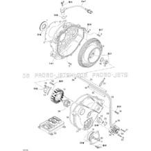 03- Magneto And Oil Pump pour Seadoo 2005 GTI LE RFI, 2005