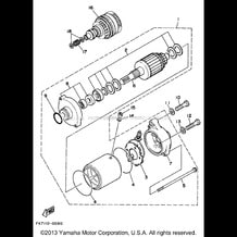STARTING MOTOR pour Yamaha 1995 WaveRunner WAVE RUNNER III GP 700 (WRA700T) 1995