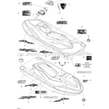 09- Decals pour Seadoo 2005 GTI, 2005