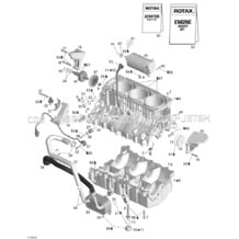 01- Engine Block pour Sea-Doo 2005 GTX 4-TEC, Supercharged, 2005