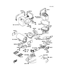 Hull Fittings pour Kawasaki 1988 650 SX