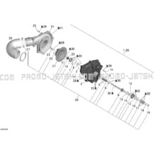 02- Supercharger pour Seadoo 2005 GTX 4-TEC, Supercharged, 2005