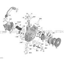 03- PTO Cover And Magneto pour Sea-Doo 2005 GTX 4-TEC, Supercharged, 2005