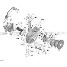 03- PTO Cover And Magneto pour Seadoo 2005 GTX 4-TEC, Supercharged, 2005