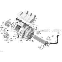 02- Air Intake Manifold pour Seadoo 2005 GTX 4-TEC, LTD SCIC, 2005