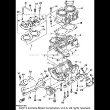 CYLINDER - CRANKCASE pour Yamaha 1995 WaveRunner WAVE RUNNER VXR - WRB650T - 1995