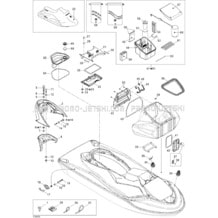 09- Body, Front View pour Sea-Doo 2005 GTX 4-TEC, LTD SCIC, 2005