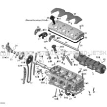 01- Cylinder Head pour Seadoo 2006 GTI Rental, 2006