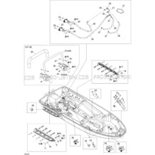 09- Hull pour Seadoo 2006 GTI Rental, 2006