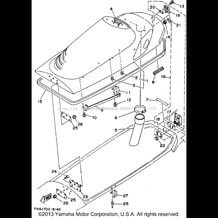 ENGINE HATCH pour Yamaha 1995 WaveRunner WAVE RUNNER VXR - WRB650T - 1995
