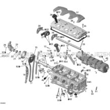 01- Cylinder Head pour Seadoo 2006 GTX 4-TEC SC, 2006