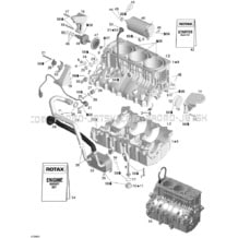 01- Engine Block pour Seadoo 2006 GTX 4-TEC SC, 2006