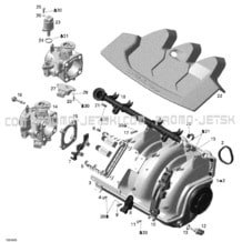 02- Air Intake Manifold pour Seadoo 2006 GTX 4-TEC SC, 2006