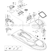 09- Body, Front View pour Sea-Doo 2006 GTX 4-TEC SC, 2006
