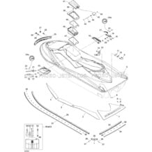 09- Body, Rear View pour Sea-Doo 2006 GTX 4-TEC SC, 2006