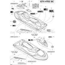 09- Decals pour Seadoo 2006 GTX 4-TEC SC, 2006