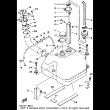 FUEL TANK pour Yamaha 1995 WaveRunner WAVE RUNNER VXR - WRB650T - 1995