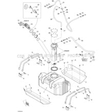 02- Fuel System pour Sea-Doo 2007 GTI 4-TEC RENTAL, 2007
