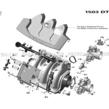 02- Air Intake Manifold pour Sea-Doo 2007 GTI 4-TEC RENTAL, 2007