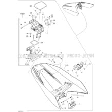 09- Front Cover pour Seadoo 2007 GTI 4-TEC RENTAL, 2007