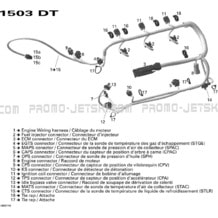 10- Engine Harness pour Sea-Doo 2007 GTI 4-TEC RENTAL, 2007