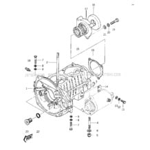 CRANKCASE ('77-'78 A1/A1A/A2) pour Kawasaki 1977 JS440