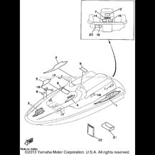 GRAPHIC - TOOL pour Yamaha 1995 WaveRunner WAVE RUNNER VXR - WRB650T - 1995