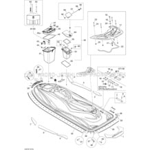 09- Body, Rear View SE pour Sea-Doo 2007 GTI 4-TEC SE, 2007