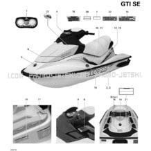 09- Decals pour Seadoo 2007 GTI 4-TEC SE, 2007