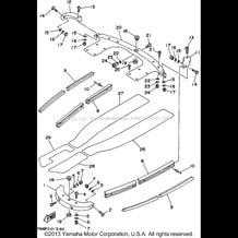 GUNWALE - MAT pour Yamaha 1995 WaveRunner WAVE RUNNER VXR - WRB650T - 1995