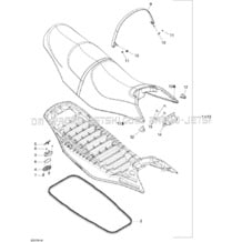 09- Seat pour Seadoo 2007 GTI 4-TEC SE, 2007