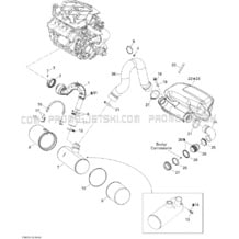 01- Exhaust System pour Seadoo 2007 GTX Wake, 2007