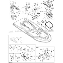 09- Body, Front View pour Seadoo 2007 GTX Wake, 2007