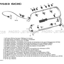 10- Engine Harness pour Sea-Doo 2007 GTX LTD, 2007