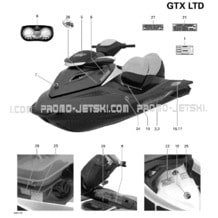 Jet Ski Sea-Doo GTX LTD, 2007 2007 - Microfiche and OEM