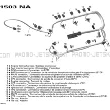 10- Engine Harness pour Seadoo 2007 RXP 1503 NA, 2007