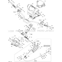 07- Steering System pour Sea-Doo 2008 GTI Rental 130, 2008