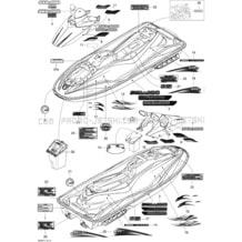 09- Decals pour Sea-Doo 2008 GTI Rental 130, 2008