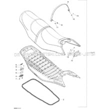 09- Seat pour Seadoo 2008 GTI SE 155, 2008