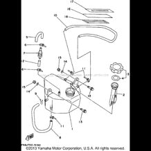 OIL TANK (FOR OIL INJECTION) pour Yamaha 1995 WaveRunner WAVE RUNNER VXR - WRB650T - 1995