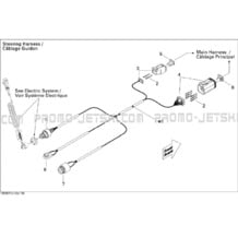 10- Electrical Harness 2 pour Seadoo 2008 GTI SE 155, 2008